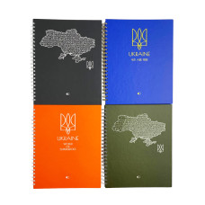 Зошит А496 ТВ.Обкл. СПІРАЛЬ "Abstract notebook"