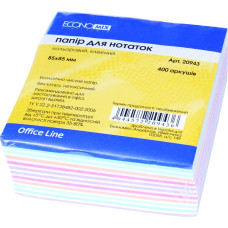Папір для нотаток 8585мм Economix.400 арк.кол.клеєн.