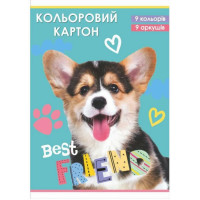 Картон кол."зол.сріб." 9 кол.."Руслан"