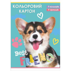 Картон кол."зол.сріб." 9 кол.."Руслан"