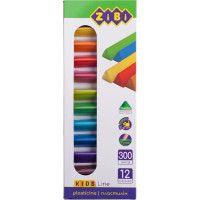 Пластилін 12 кольорів, 300 г, KIDS Line
