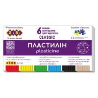 Пластилін 6 кол, 120г, KIDS Line