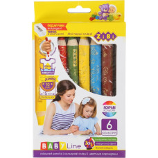 Олівеці кольорові "3 в 1"Super Jumbo з чинкою Baby line