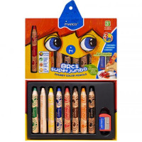 Олівці 8 кольорів круглі Jumbo Chubby Color "Marco"