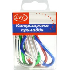 Замок-карабін 4шт.сталь у пласт.2012