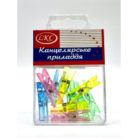 Затискач 10шт пластик у пластик.Кор.