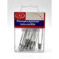 Шпилька англійська 20шт срібло у пласт. 2012