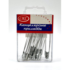 Шпилька англійська 20шт срібло у пласт. 2012
