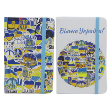 Блокнот на гумці А580 арк. "Вільна Україна" тв.обкл