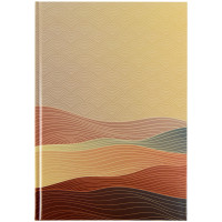 Книга Записна А4,96 арк.кліт.Waves Бронза