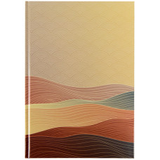 Книга Записна А4,96 арк.кліт.Waves Бронза