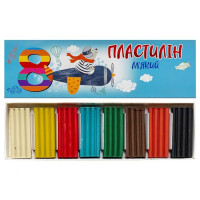 Пластилін Джамбі 8 кольорів.