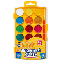 Фарби акварельні 18 кольорів