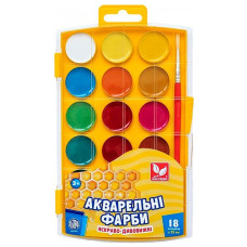Фарби акварельні 18 кольорів