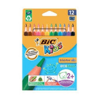 Олівеці кольорові "Кідс Еволюшн" BIC 12шт