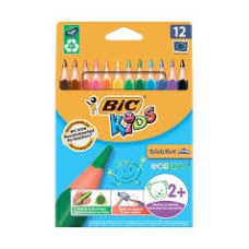 Олівеці кольорові "Кідс Еволюшн" BIC 12шт