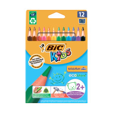 Олівеці кольорові "Еволюшн Тріангл" BIC 12шт тригранні.