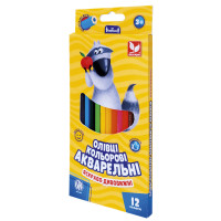 Олівці акварельні шестигранні 12 кольорів