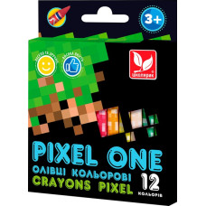 Олівці кольорові Crayons Pixel One 12 кольорів