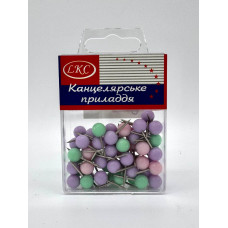 Кнопка 60 шт."Кулька 8мм"декор. у пласт.2012