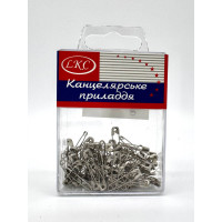 Шпилька англійська 100шт. срібло. у пласт. 2012