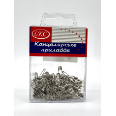 Шпилька англійська 100шт. срібло. у пласт. 2012