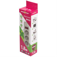 Мережевий Фільтр Maxter 3 розєми. 1,8м