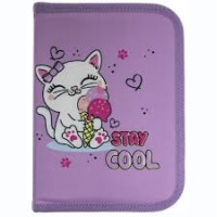 Пенал Class Сool Kitten 1 ярус 1 відворот поліестер 25102C