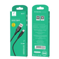 Кабель USB Type-C SkyDolphin S61 Black 2m
