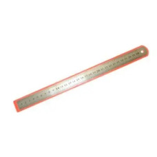 Лінійка металева 30см в блістері