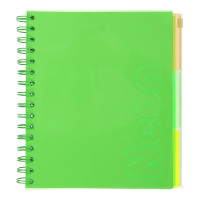 Зошит на пружині NEON, В5 170x205, 120 арк, клітинка, 3 PVC розділюв