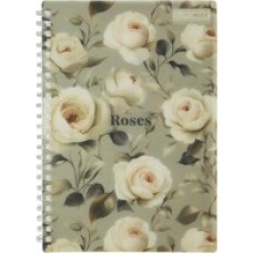 Зошит для записів ARABESKI, А5, 80 арк., клітинка, пластикова обкладин