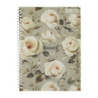 Зошит для записів ARABESKI, А5, 80 арк., клітинка, пластикова обкладин