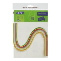 Папір кольоровий для квілінгу, 120гм2, 420х3мм, 12 кол., 120шт KIDS L