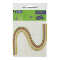 Папір кольоровий для квілінгу, 120гм2, 420х5мм, 12 кол., 120шт KIDS L