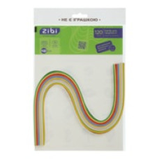 Папір кольоровий для квілінгу, 120гм2, 420х5мм, 12 кол., 120шт KIDS L