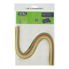 Папір кольоровий для квілінгу, 120гм2, 420х7мм, 12 кол., 120шт KIDS L