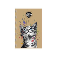 Зошит А5 96 арк.крем.блок,Крафт Вд-Лак Student Висічка