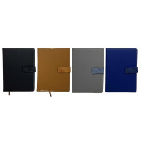 Блокнот на магніті А5136арк.шкірзам "Діловий" 80гм2, кліт., 4кол.1