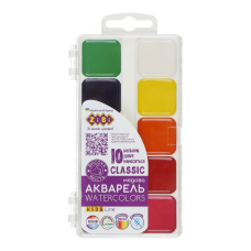 Акварель CLASSIC 10 кол. бп KIDS LINE