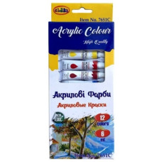 Фарба акрилова в тюбіках 12 кол.6 мл Class