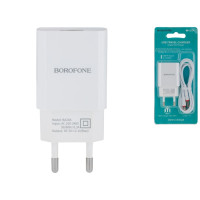 Зарядка Borofone BA20A  White Lightning