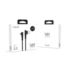 Кабель I-Phone 56 Havit 1m кутовий
