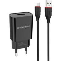 Зарядка Borofone BA20A  micro Black