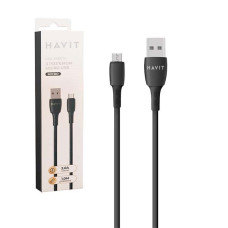 Кабель microUSD HAVIT HV-CB618 C 1.0m Black