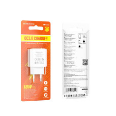 Зарядка мережева Borofone BA 72A  type C QC 3.0White