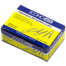 Скріпка трикутна 25мм,100шт.Economix