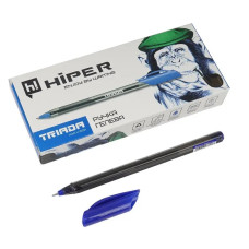 Ручка Масляна Hiper TRIADA HG-205 0.6 синя