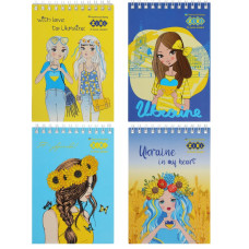 Блокнот на пружині зверху "Pretty Girls" А640